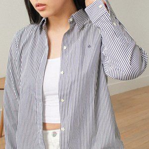 B/W Striped Button Down